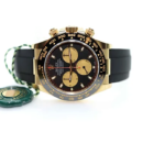 RLX Cosmograph Daytona Chronograph Dore Cadran Noir126518LN