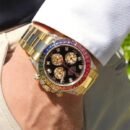 ROLEX Daytona Cosmograph GOLD RAINBOW DIAMOND Automatique 116598RBOW