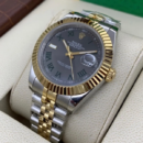 ROLX Datejust GreyGold Romain Acier inoxydable Quartz M126233