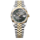 ROLX Datejust GreyGold Romain Acier inoxydable Quartz M126233