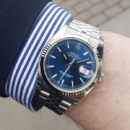 RLX Datejust 41 Acier inoxydable Cadran BLue126334