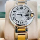 Cartier Ballon Bleu Pour Femmes Doré Argente CadranBlanc CRW2BB0038