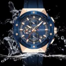 Curren Original Pour Hommes Chronographe Blue CadranBlue 846256