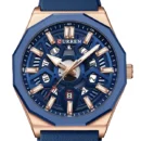 Curren Original Pour Hommes Chronographe Blue CadranBlue 8437 Silicone