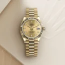 ROLEX Datejust pour femmes Doré Quartz/Automatique CadranDoré278278