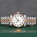 ROLEX Datejust pour femmes Argenté Doré Quartz/Automatique CadranBlanc278271