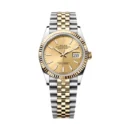 ROLEX Datejust pour femmes Argenté Doré Quartz/Automatique CadranDoré126233